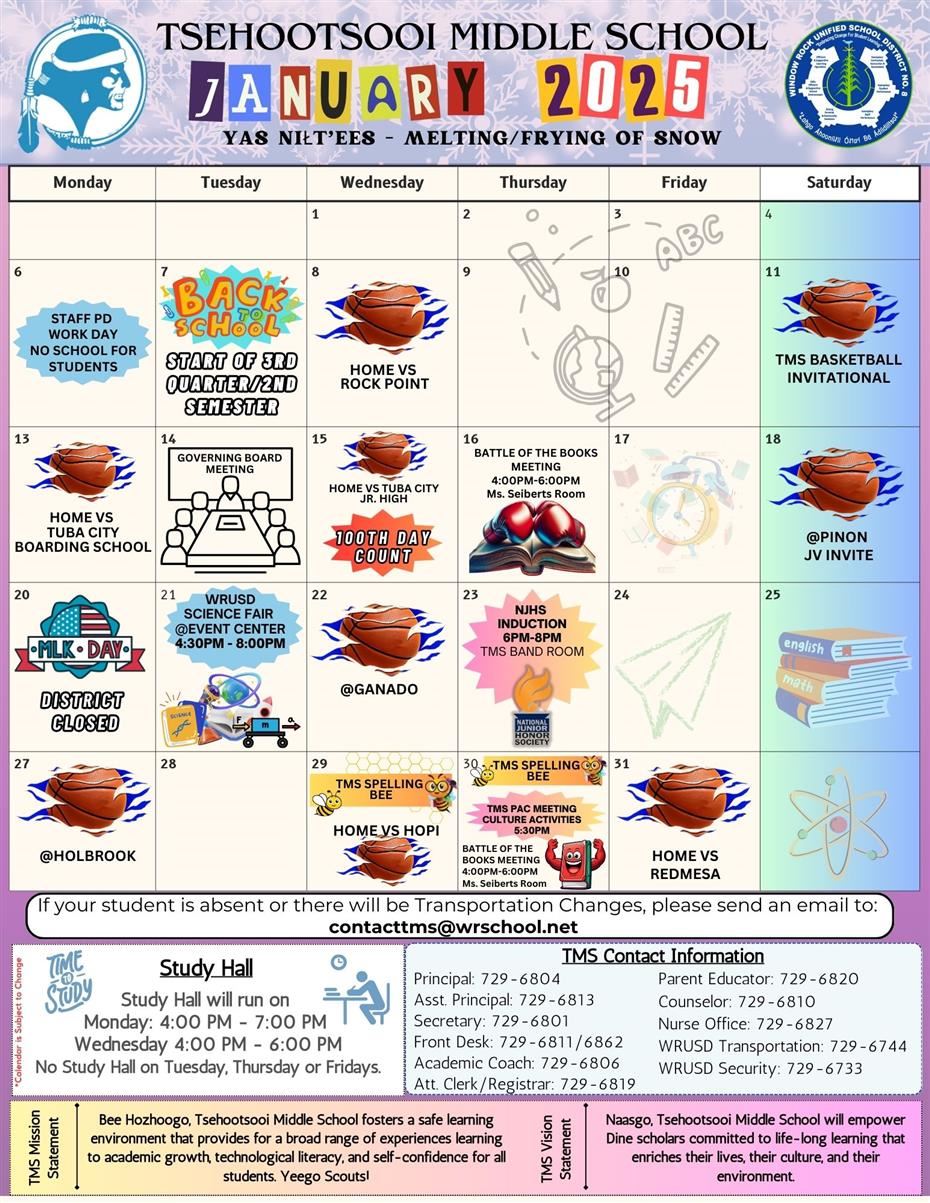 TILC  Jan 2025 Calendar